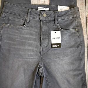 Nine West Women's Gray Denim Overalls